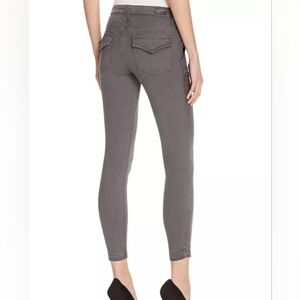 Joie Park Utility Cropped Ankle Skinny Denim Jeans in Storm Gray Size 27